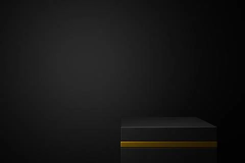 Product display design. 3D rendering. Illustrazione stock