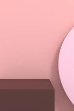 Product display design. 3D rendering. Stock Illustration