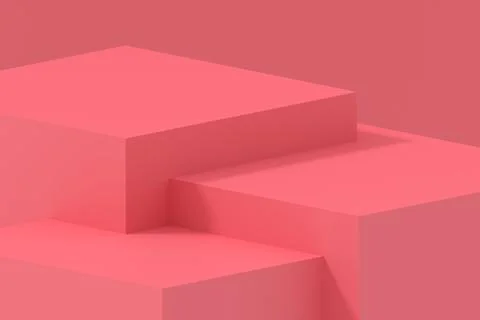 Product display design. 3D rendering. Stock Illustration