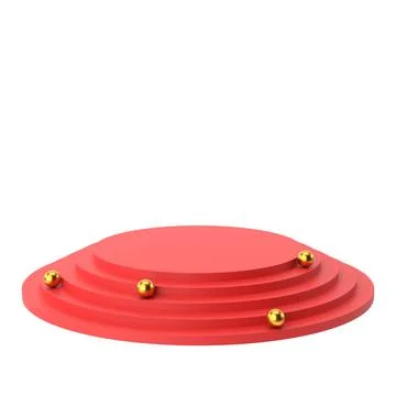 Product display. Display stand. 3D element. 3D illustration. Stock Illustration