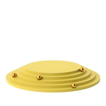 Product display. Display stand. 3D illustration. Stock Illustration