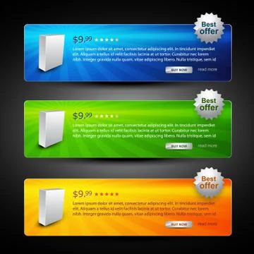 Product display Stock Illustration