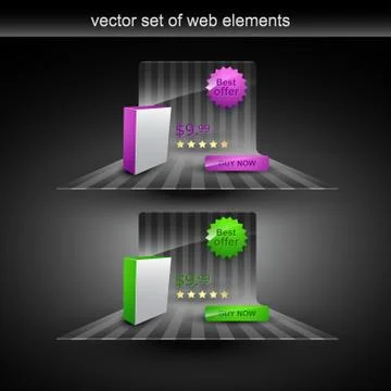 Product display Stock Illustration