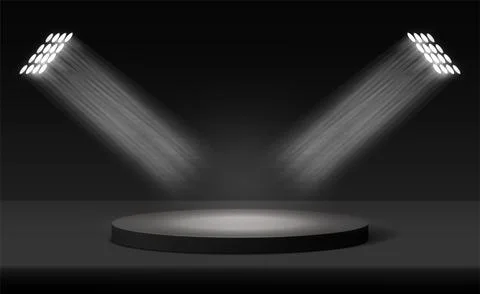 Product display presentation realistic 3d cylinder pedestal podium Stock Illustration
