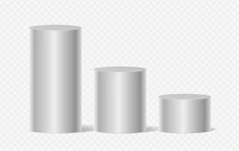 Product display presentation realistic 3d cylinder pedestal podium Stock Illustration