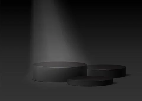 Product display presentation realistic 3d cylinder pedestal podium Stock Illustration