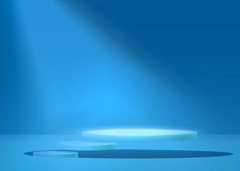 Product display presentation realistic 3d cylinder pedestal podium Stock Illustration