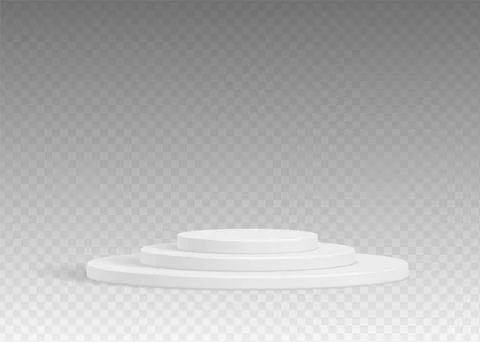 Product display presentation realistic 3d cylinder pedestal podium Stock Illustration