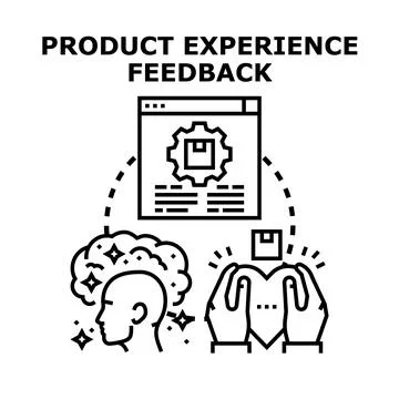 Product experience feedback concept vector illustration Stock Illustration