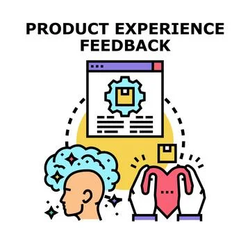 Product experience feedback concept vector illustration Stock Illustration