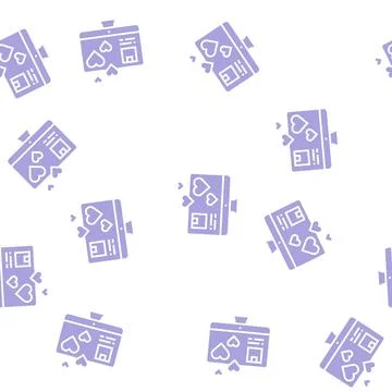 Product like feedback glyph seamless pattern 스톡 일러스트
