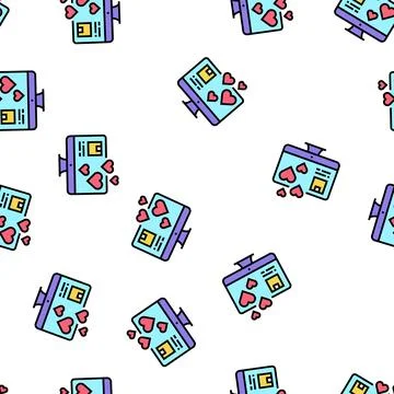 Product like feedback vector seamless pattern Stock Illustration