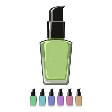 Product foundation cream cartoon vector graphic Stock Illustration