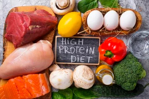 Product for high protein diet Stock Photos