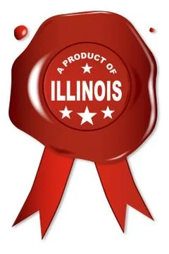 A Product Of Illinois Stock Illustration