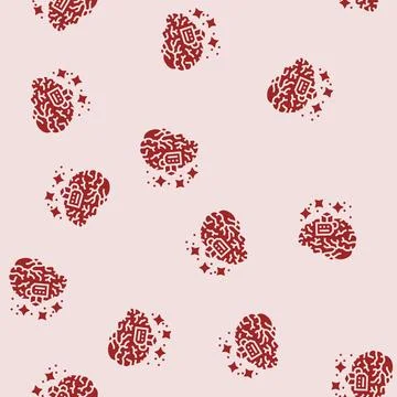 Product knowledge consumer behavior glyph seamless pattern Stock Illustration