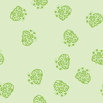 Product knowledge consumer behavior line seamless pattern Illustrazione stock