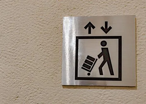 Product loading and unloading zone sign Stock Photos