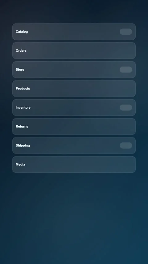 Product Media Manager Modern Gradient SaaS Interface Vertical Animation Stock Footage 345154910