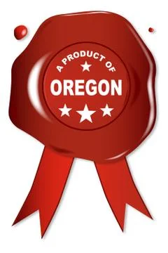 A Product Of Oregon Stock Illustration