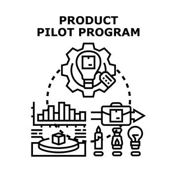Product pilot program concept vector illustration イラスト素材