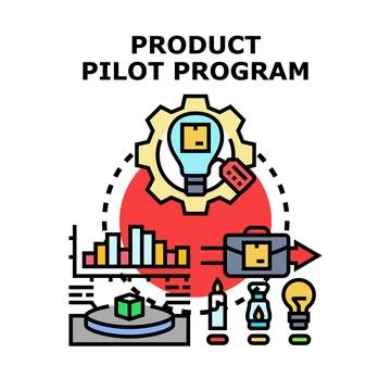 Product pilot program concept vector illustration Illustration