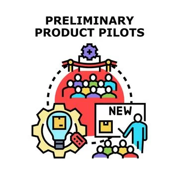Product pilot program for new market test Stock Illustration