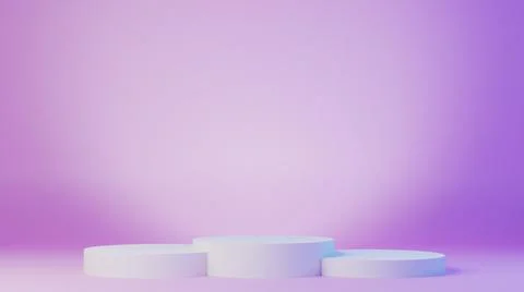 Product placement on white podium with copy space Stock Illustration