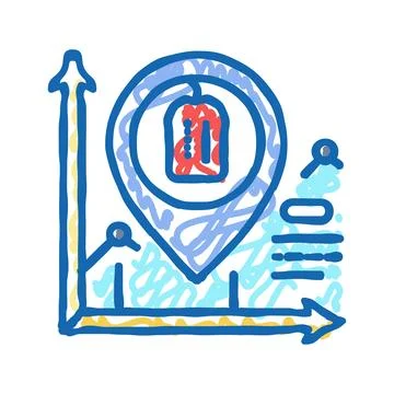 Product positioning technical sales engineer icon doodle illustration イラスト素材