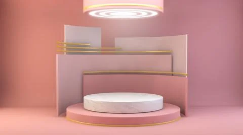 Product presentation display Stock Illustration