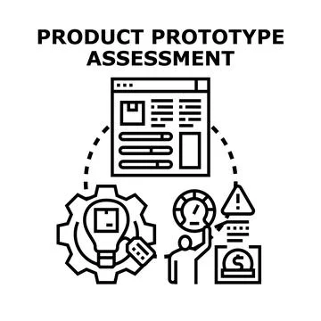 Product prototype assessment process for innovation development Stock Illustration