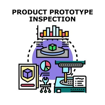 Product prototype inspection process and quality control 스톡 일러스트