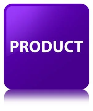 Product purple square button Stock Illustration