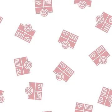 Product quality glyph seamless pattern Stock Illustration