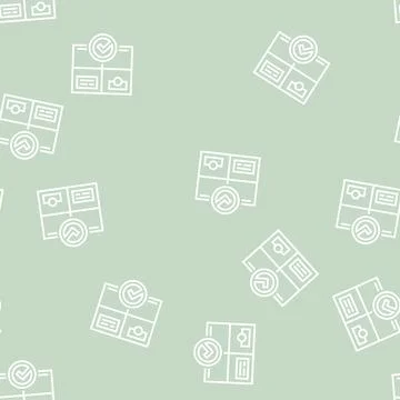 Product quality line seamless pattern Stock Illustration
