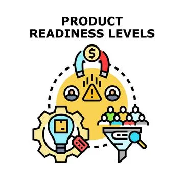 Product readiness levels managing development and market appeal 스톡 일러스트