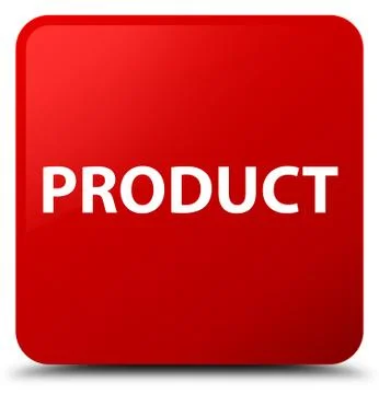 Product red square button Stock Illustration