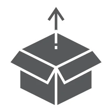 Product release glyph icon, development 스톡 일러스트