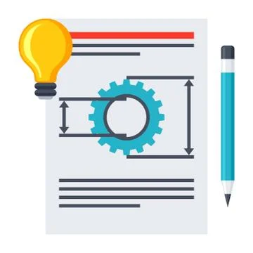 Product Requirements Document Stock Illustration