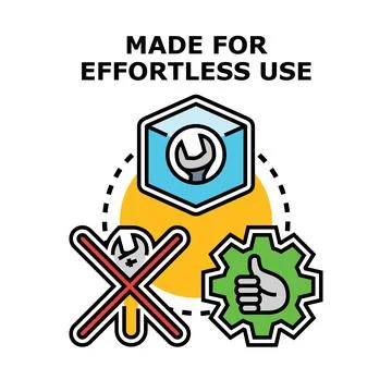 Product requiring easy setup and user approval Stock Illustration