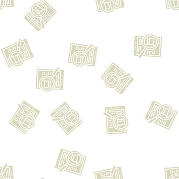 Product research glyph seamless pattern 스톡 일러스트