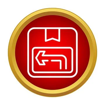 Product return package shipping delivery service icon Stock Illustration