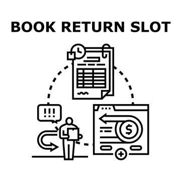 Product return slot processing refund and deadline concept Stock Illustration