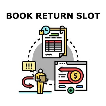 Product return slot processing refund and deadline concept Stock Illustration