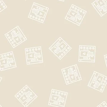Product review line seamless pattern Illustrazione stock