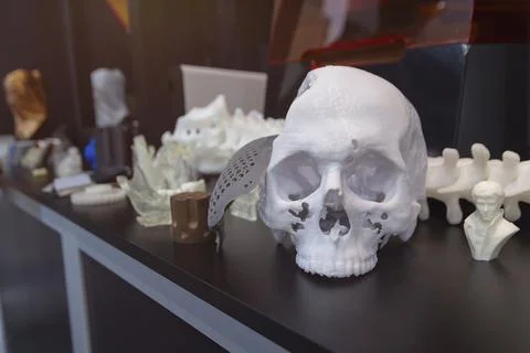 Product samples made by 3D printing technology Stock Photos