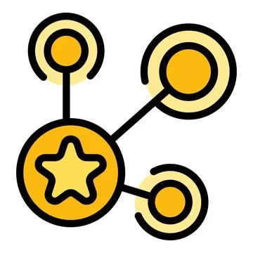 Product scheme icon vector flat 스톡 일러스트
