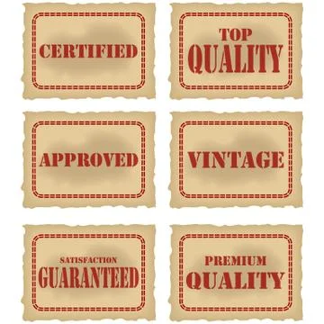 Product seals Stock Illustration