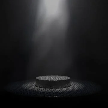 Product Showcase Background. Empty Carbon Fiber Composite Podium on a Carbon  Stock Illustration
