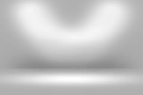 Product Showscase Spotlight Background - Crisp and Clear Infinite White Floor Stock Illustration